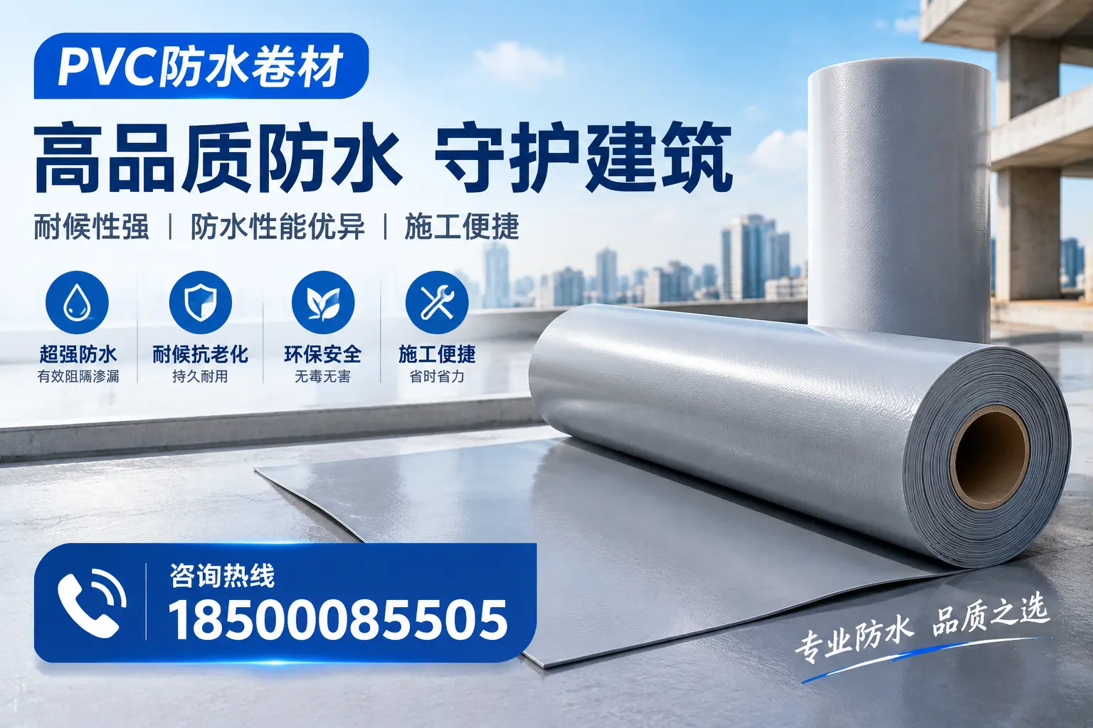 PVC防水卷材的防水效果评测，适合北屯的科学依据