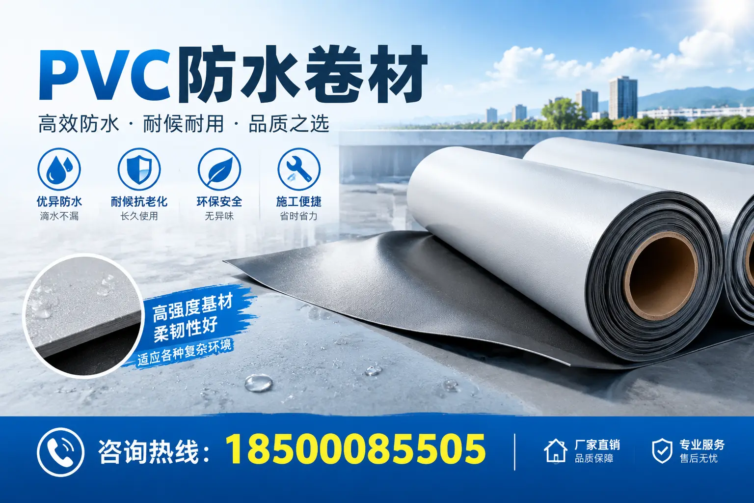 PVC防水卷材的环保特性与可持续发展探讨北屯